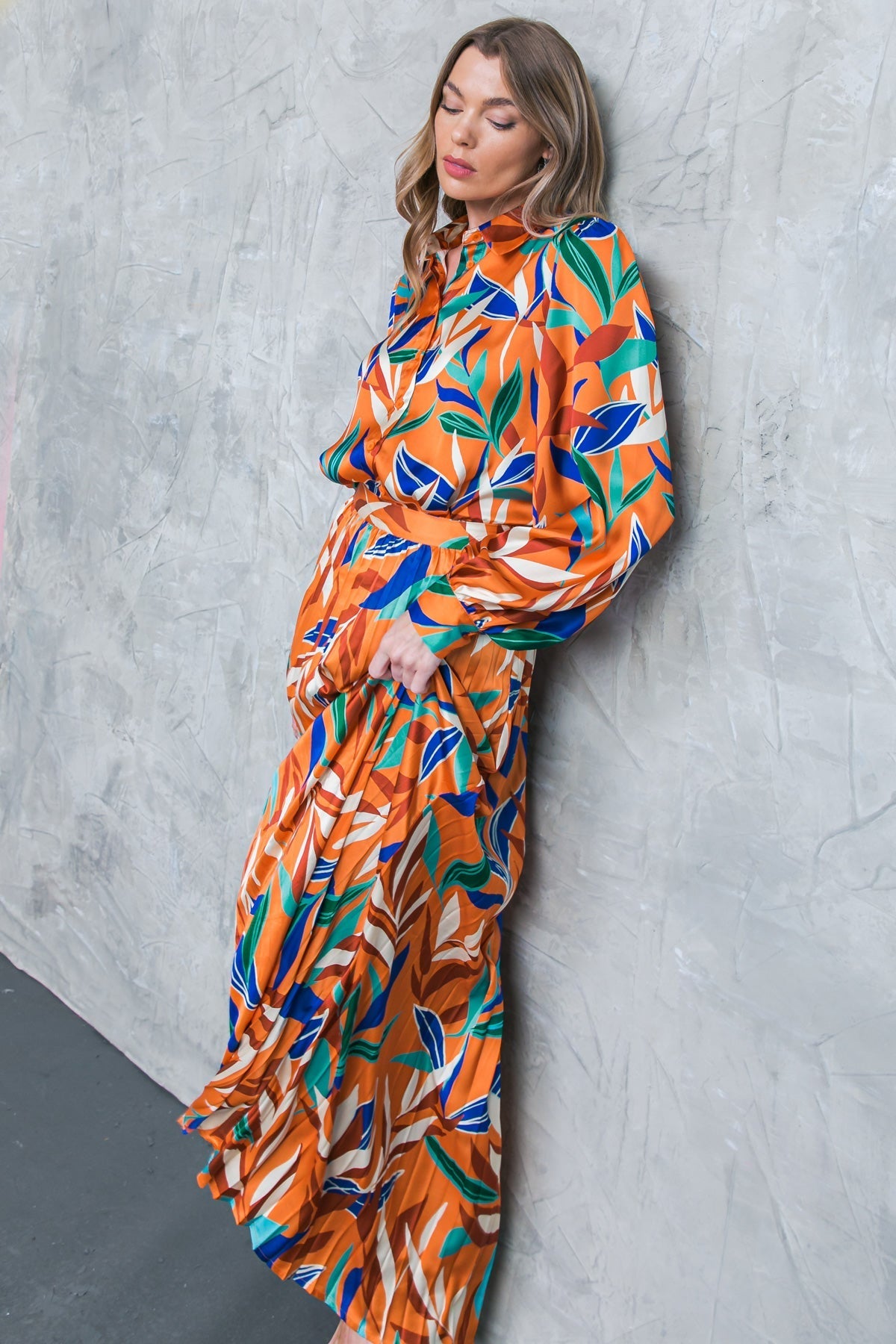 FEELS LIKE FALL WOVEN TOP Flying Tomato